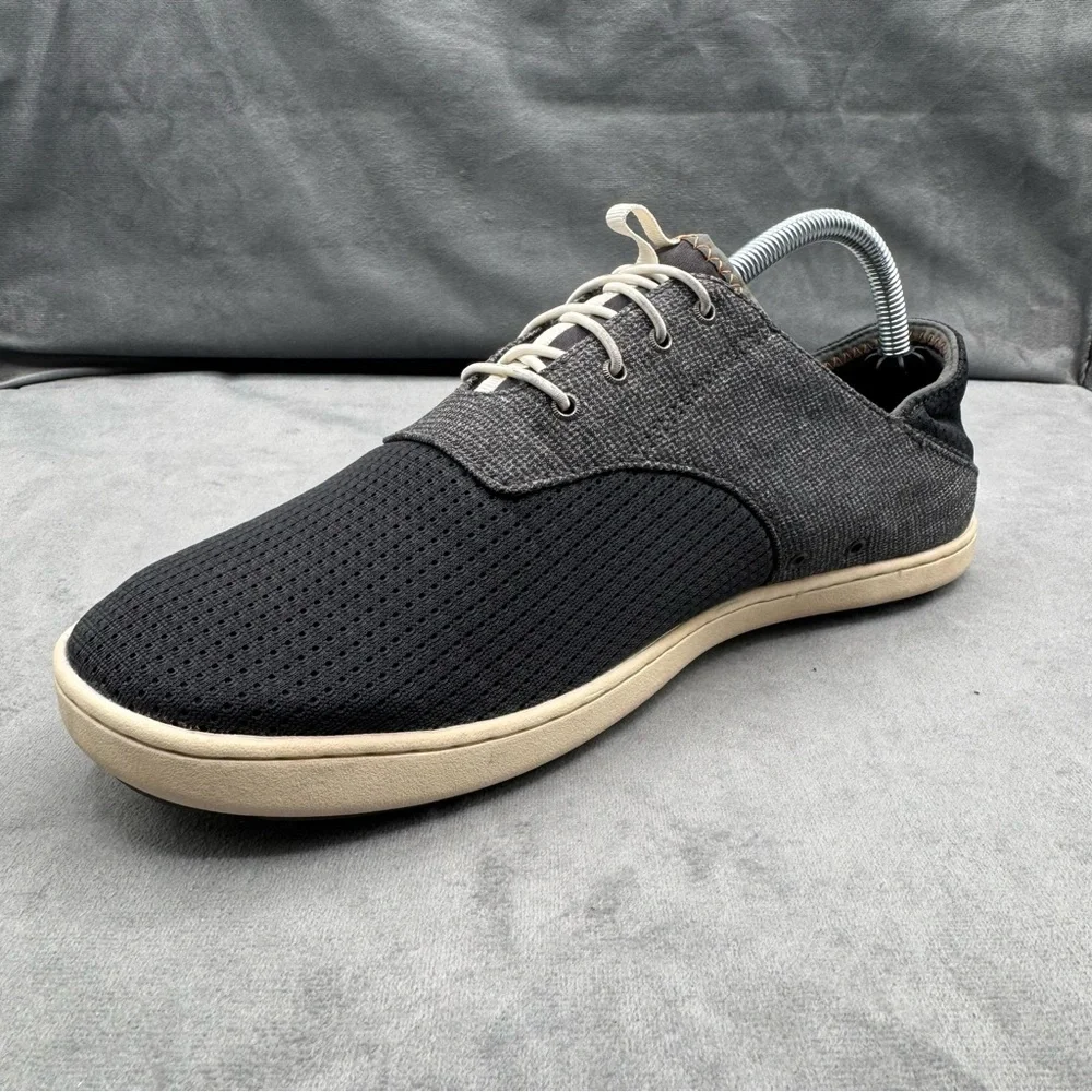 OluKai Nohea Moku Men’s‎ Size 9 Blue Gray No-Tie Boat Shoes Sneakers - Picture 4 of 14